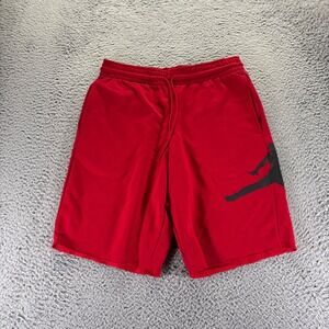 Vintage Nike Air Jordan Sweat Shorts Mens Medium Red Cotton Blend Stretch